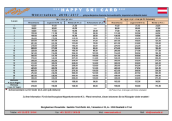 Happy ski card
