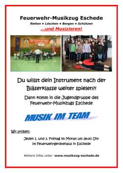 Du willst dein Instrument nach der Bl&auml;serklasse weiter spielen?!