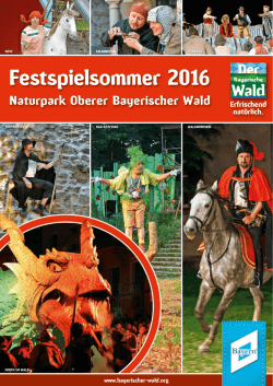 Festspielsommer im Landkreis Cham