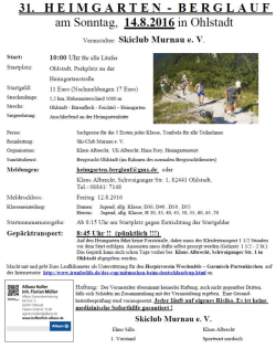 Heimgarten Berglauf 5,2 km/1000Hm Ohlstadt