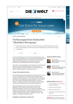 Identit&auml;re Bewegung - Jeder hat das Recht, seine Meinung in Wort
