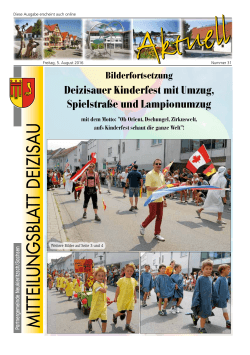 Gemeindemitteilungsblatt vom 05.08.2016