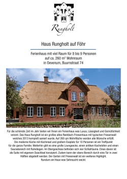 Haus Rungholt auf F&ouml;hr
