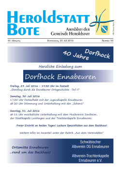 Heroldstatt Bote KW 30/2016