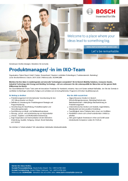 Produktmanager/ -in im IXO-Team