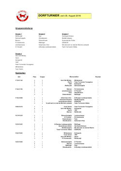 DORFTURNIER vom 05. August 2016