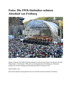 Fotos: Die SWR-Sinfoniker nehmen Abschied von Freiburg