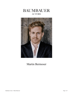 Martin Bermoser - Baumbauer Actors