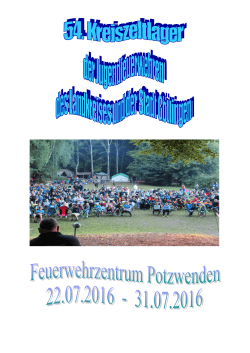 Programm 2016 - Zeltlager Potzwenden