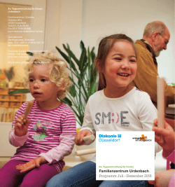 Familienzentrum Urdenbach Programm Juli – Dezember 2016