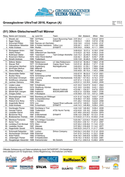 Grossglockner UltraTrail 2016, Kaprun (A) (51) 30km