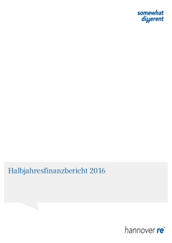 Halbjahresfinanzbericht 2016
