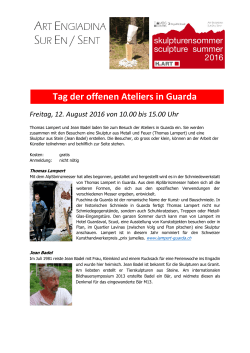 Tag der offenen Ateliers in Guarda