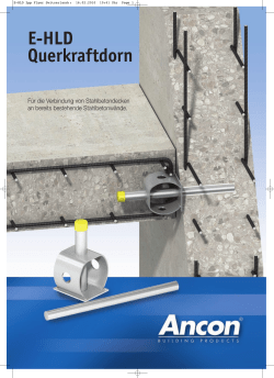E-HLD Querkraftdorn