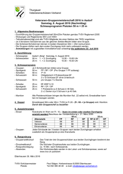 Gruppenmeisterschaft Pistole 2016