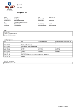 Aufgebot zu - Feuerwehr Oberdorf