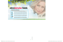 Jahresherrscher-Tabelle