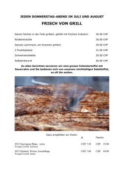 Grillen im RIGI