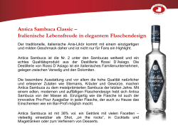 Antica Sambuca Classic – Der mit der Kaffeebohne