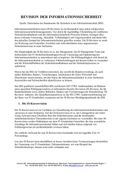 Informationssicherheits-Revision &ndash; kurz und knapp