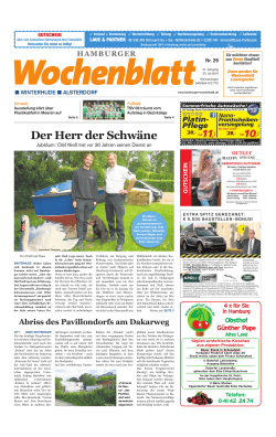 Der Herr der Schwäne - Hamburger Wochenblatt