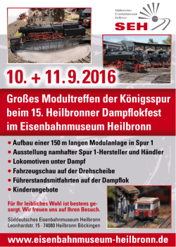 Gro&szlig;es Modultreffen der K&ouml;nigsspur beim 15. Heilbronner