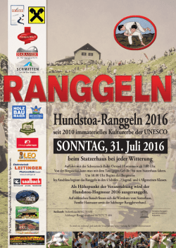 Hundstoa-Ranggeln 2016 - Salzburger Volkskultur
