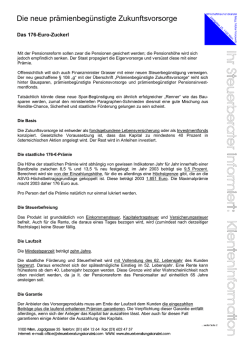 Information zur Zukunftsvorsorge - Mag. Andrea M&uuml;ller