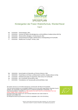 speiseplan - Freie Waldorfschule Werder/Havel