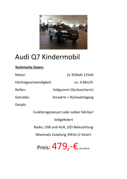 Audi Q7 Kindermobil