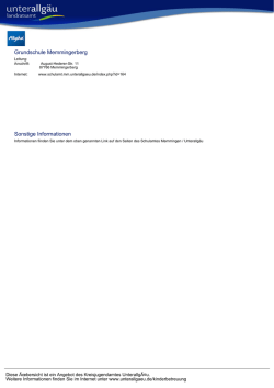 Grundschule Memmingerberg Sonstige Informationen