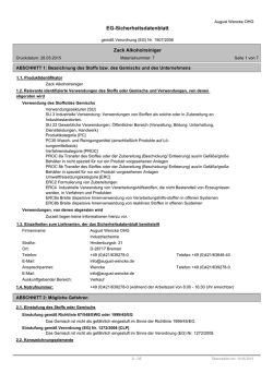EG-Sicherheitsdatenblatt