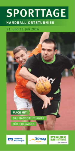Infoblatt Ortsturnier - HC Oppenweiler/Backnang