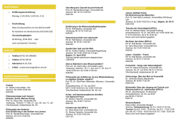 einf&uuml;hrung kontakt semesterprogramm