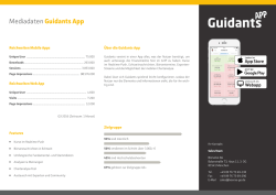 Mediadaten Guidants App