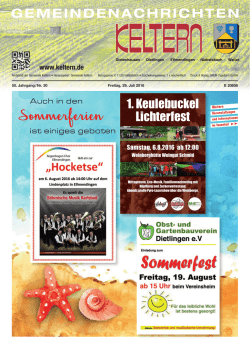 Herunterladen - Gemeindenachrichten Keltern