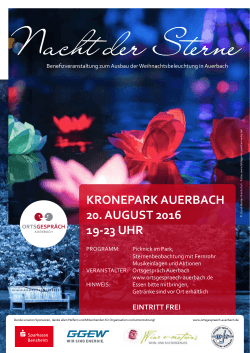 kronepark auerbach 20. august 2016 19-23 uhr