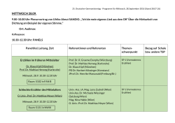 mittwoch 28.09. - Deutscher Germanistenverband