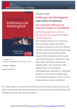 Einf&uuml;hrung in die Politolinguistik