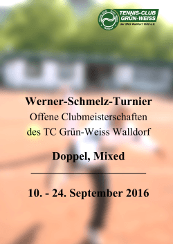 Werner-Schmelz-Turnier Doppel, Mixed 10.
