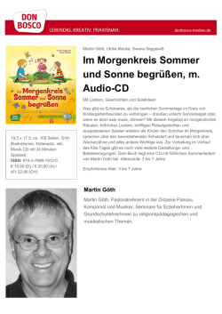 Im Morgenkreis Sommer und Sonne begr&uuml;&szlig;en, m