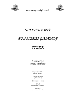 Die Sterk Speisekarte komplett als PDF zum