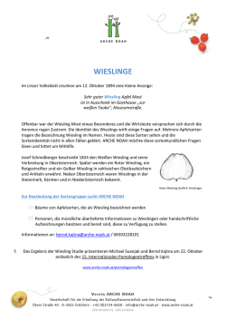 wieslinge - Arche Noah