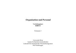 VK Organisation und Personal 2