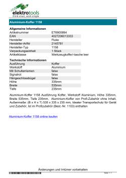 Datenblatt Aluminium-Koffer 1158