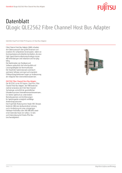 Datenblatt QLogic QLE2562 Fibre Channel Host Bus Adapter
