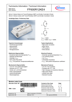 FF600R12KE4 Data Sheet