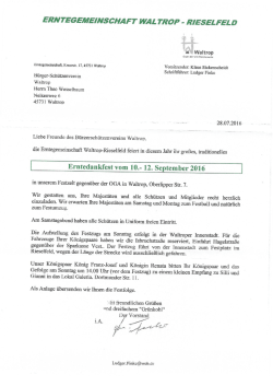 Einladung und Festfolge als PDF - Schützenverein Waltrop » Die 3.