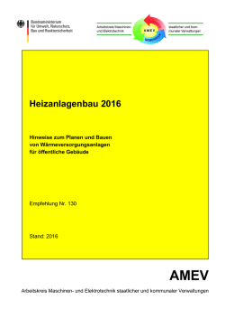 Heizanlagenbau 2016 - Arbeitskreis Maschinen