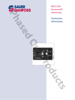 MCE125A Ramp Card Amplifier Technical Information